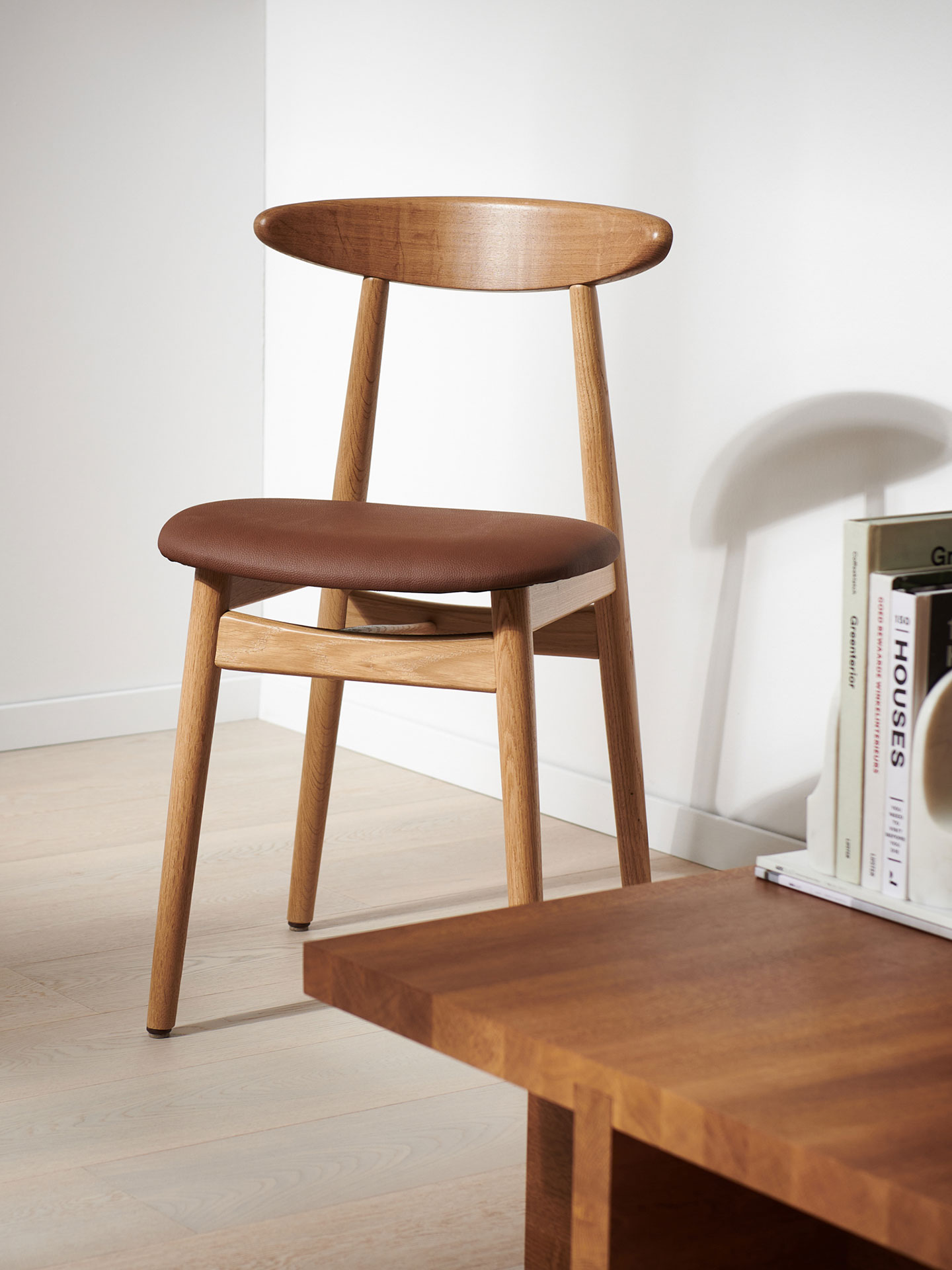 TEO Oak Dining Chair Upholstered