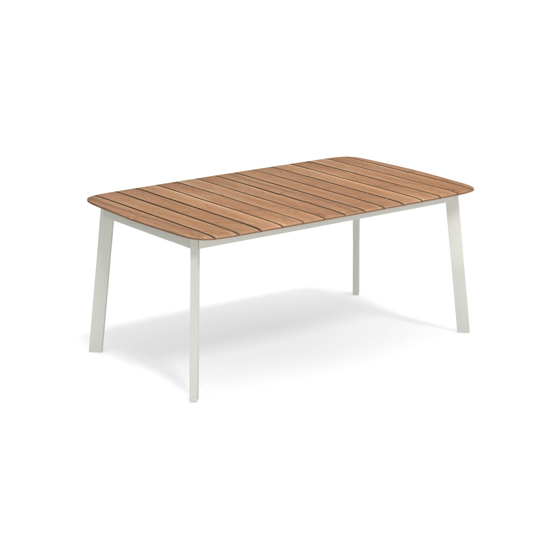 Shine Tisch rechteckig Tischplatte Teak 166x100