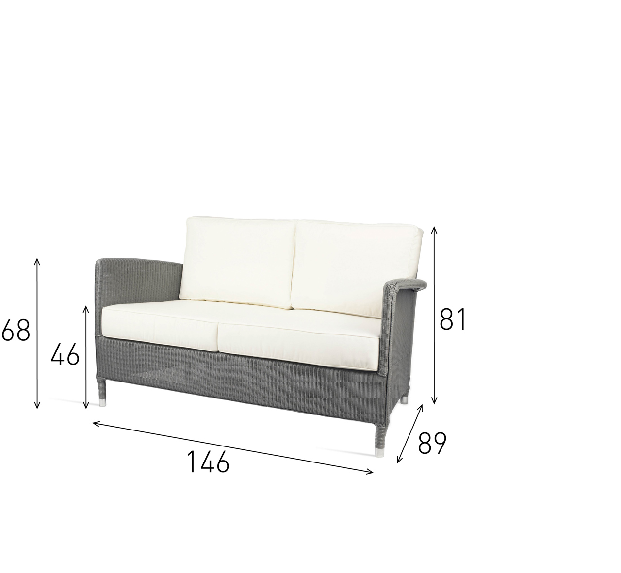 DOVILE Lounge Sofa 2s
