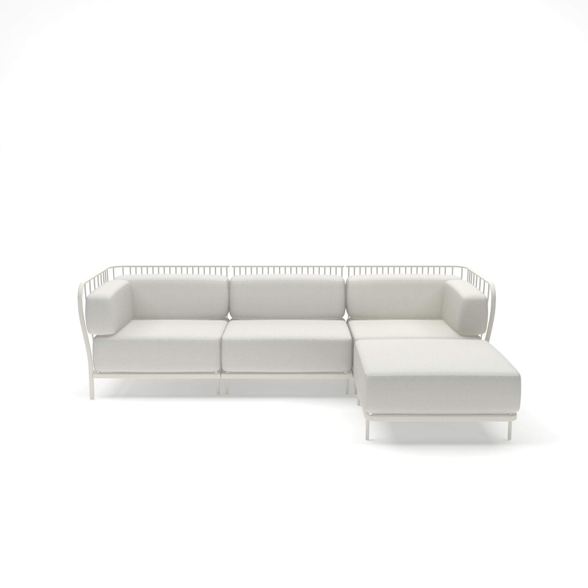Cannolè Sofa 3-Sitzer mit Tagesbett