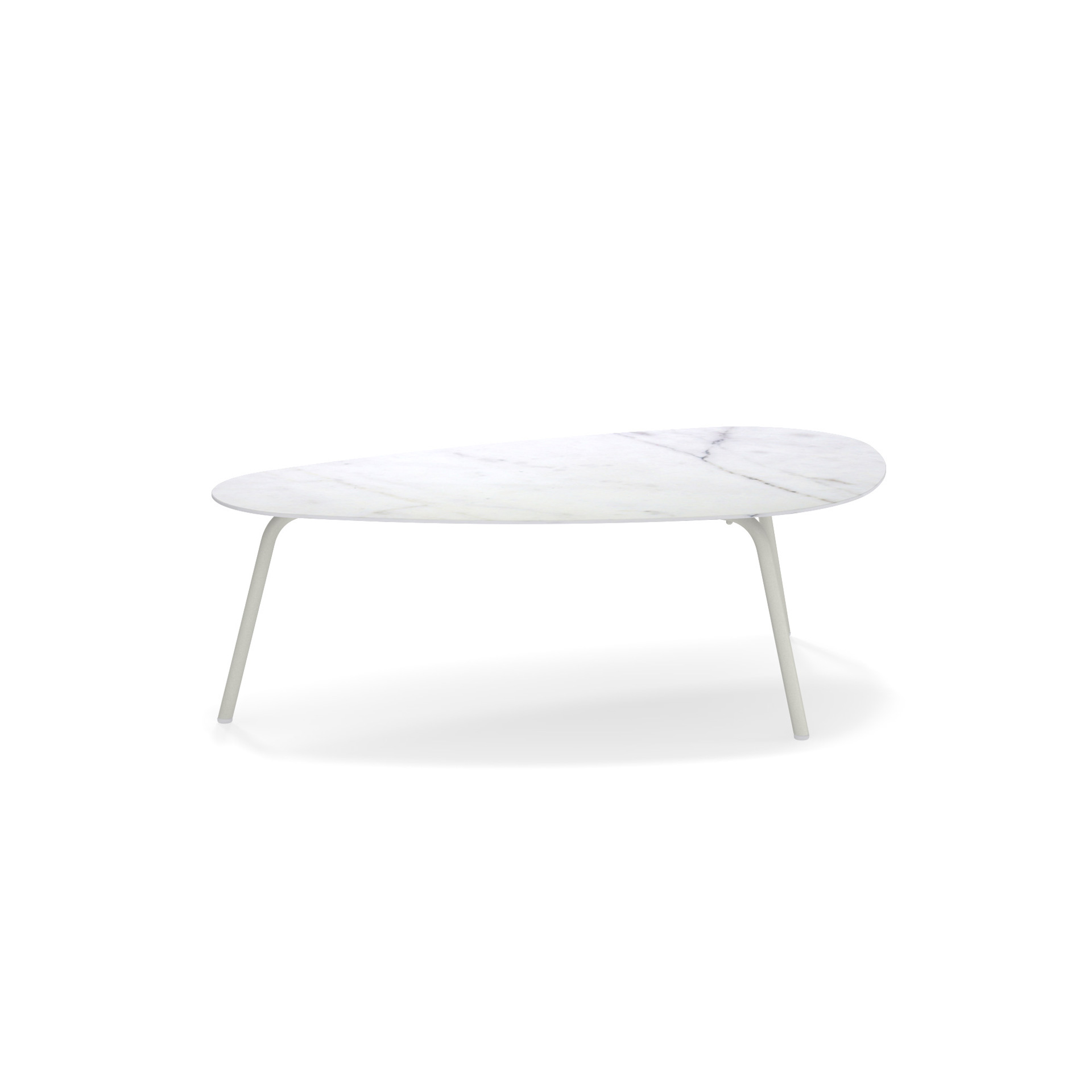 Terramare Tisch niedrig Tischplatte Feinsteinzeug 108x64