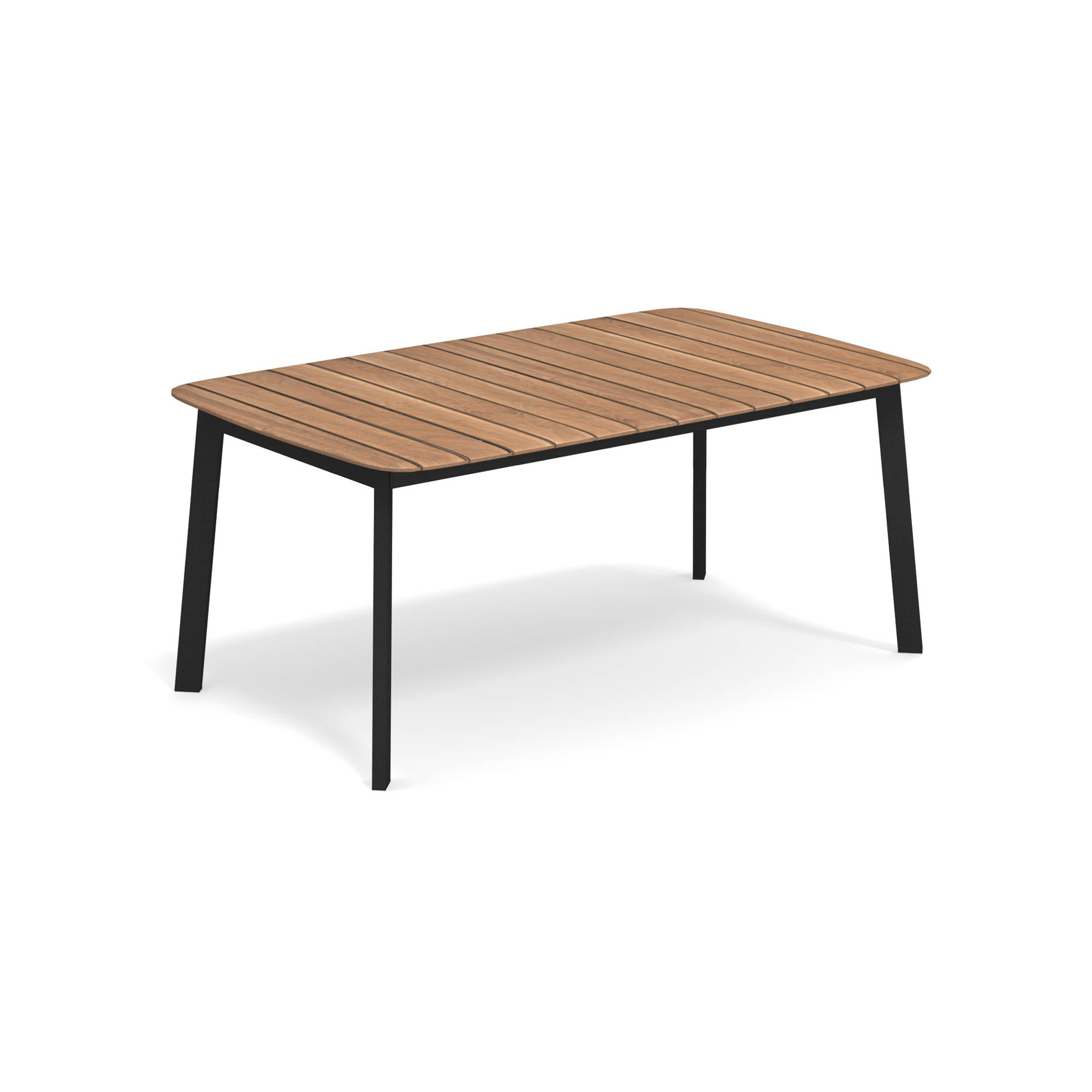 Shine Tisch rechteckig Tischplatte Teak 166x100