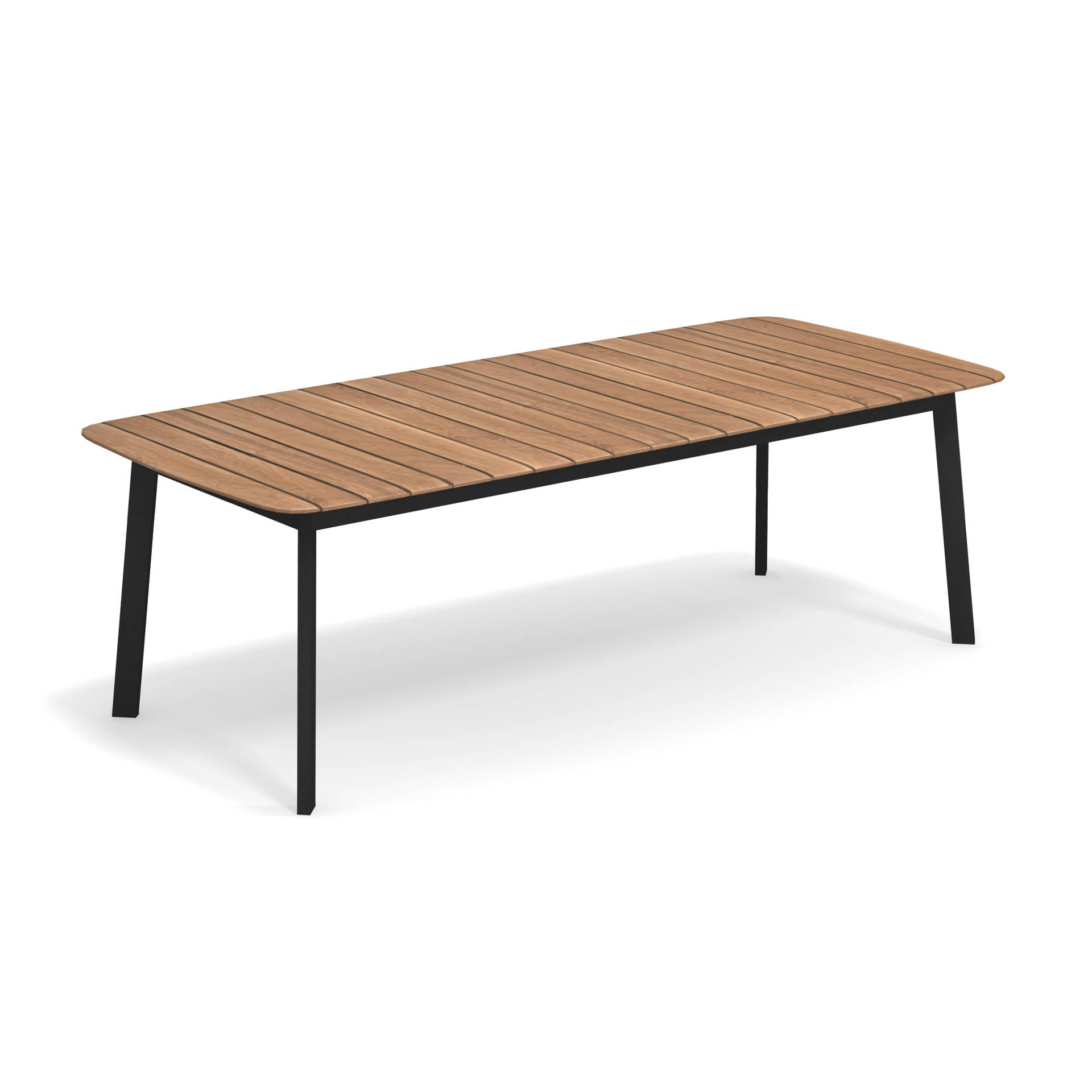 Shine Tisch rechteckig Tischplatte Teak 225x100
