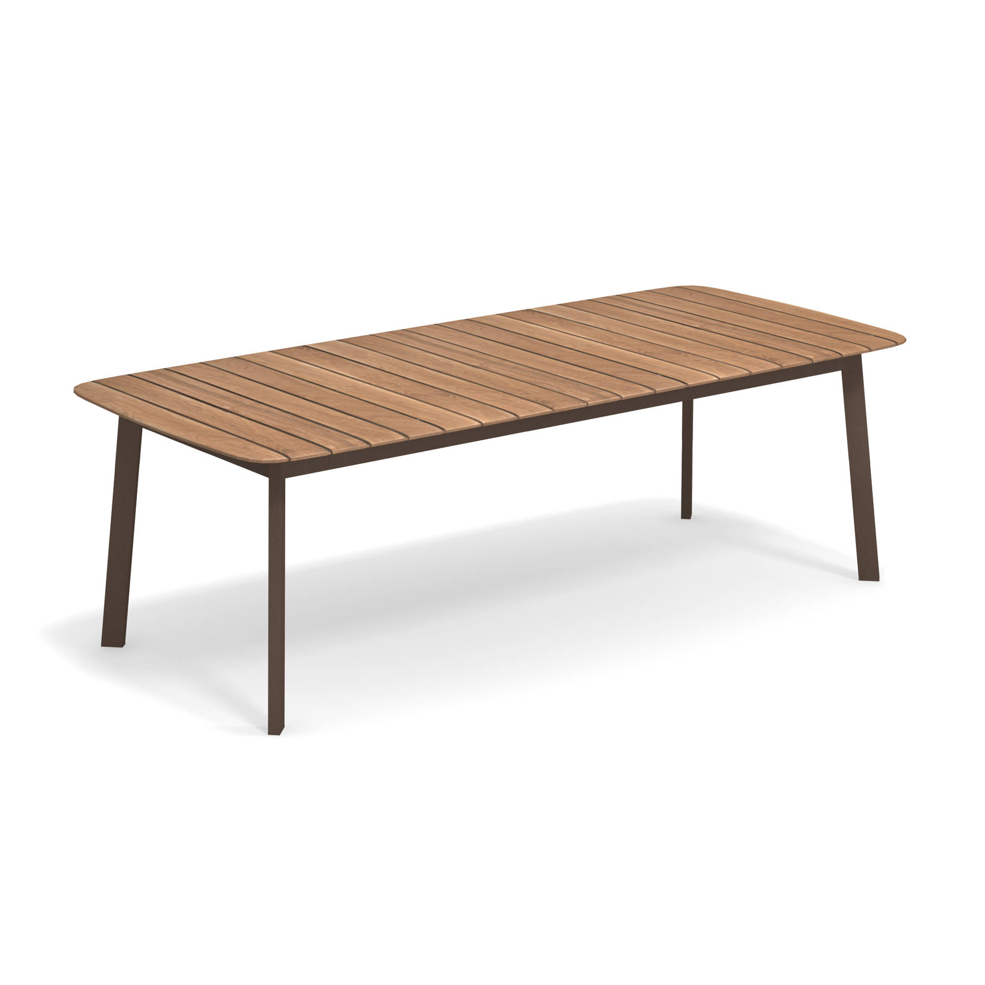 Shine Tisch rechteckig Tischplatte Teak 225x100
