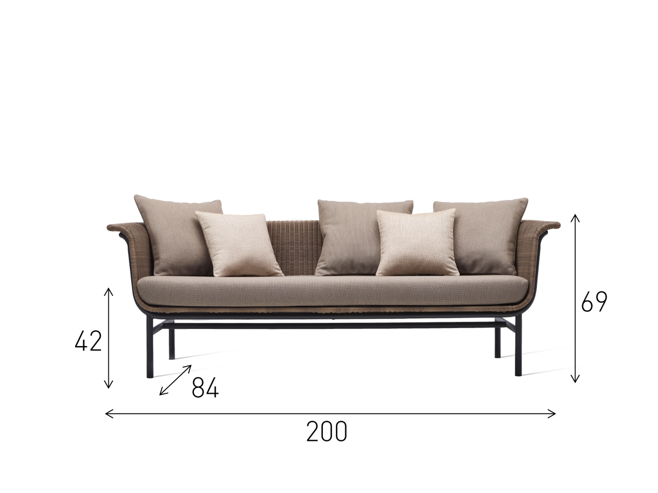 WICKED Lounge Sofa 3S