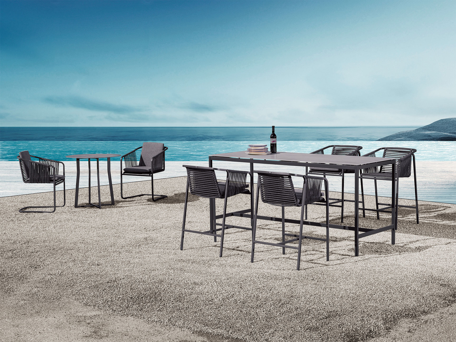 Suite High Dining Sessel Outdoor