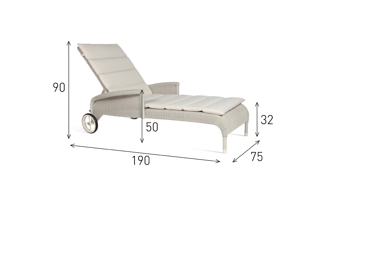 SAFI Sunlounger with Arms