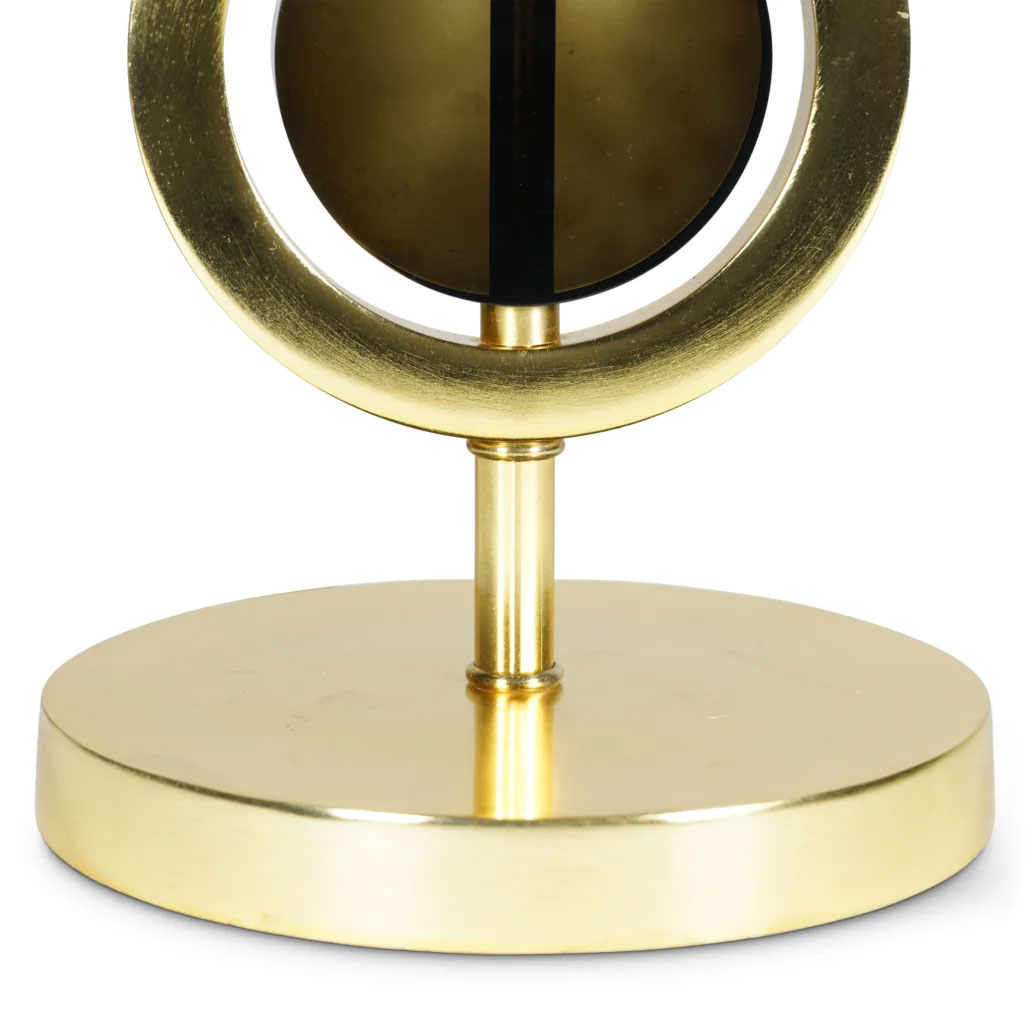 Art Deco Circle Lamp Single, Gold