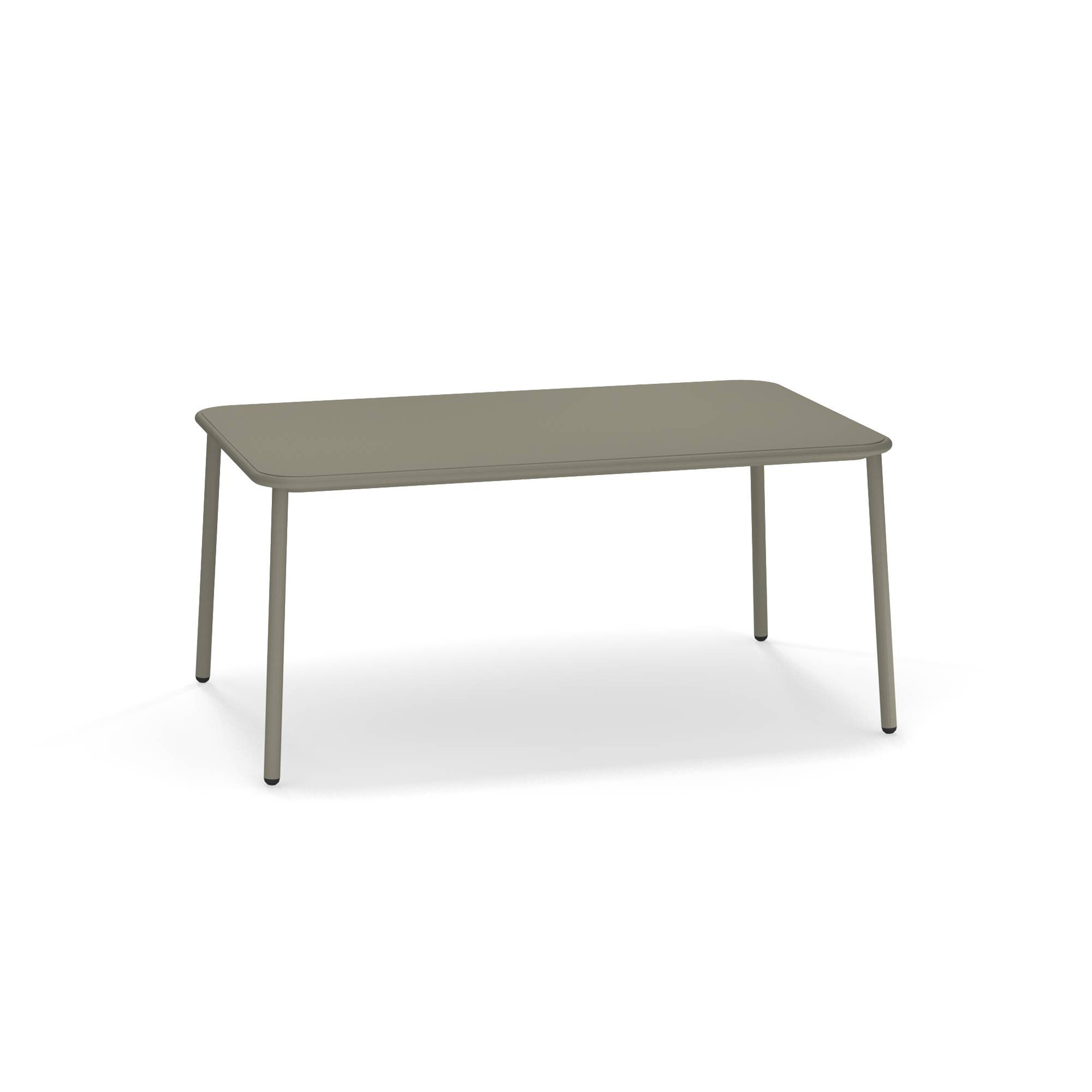 Yard rechteckiger Tisch mit Aluminiumplatte
