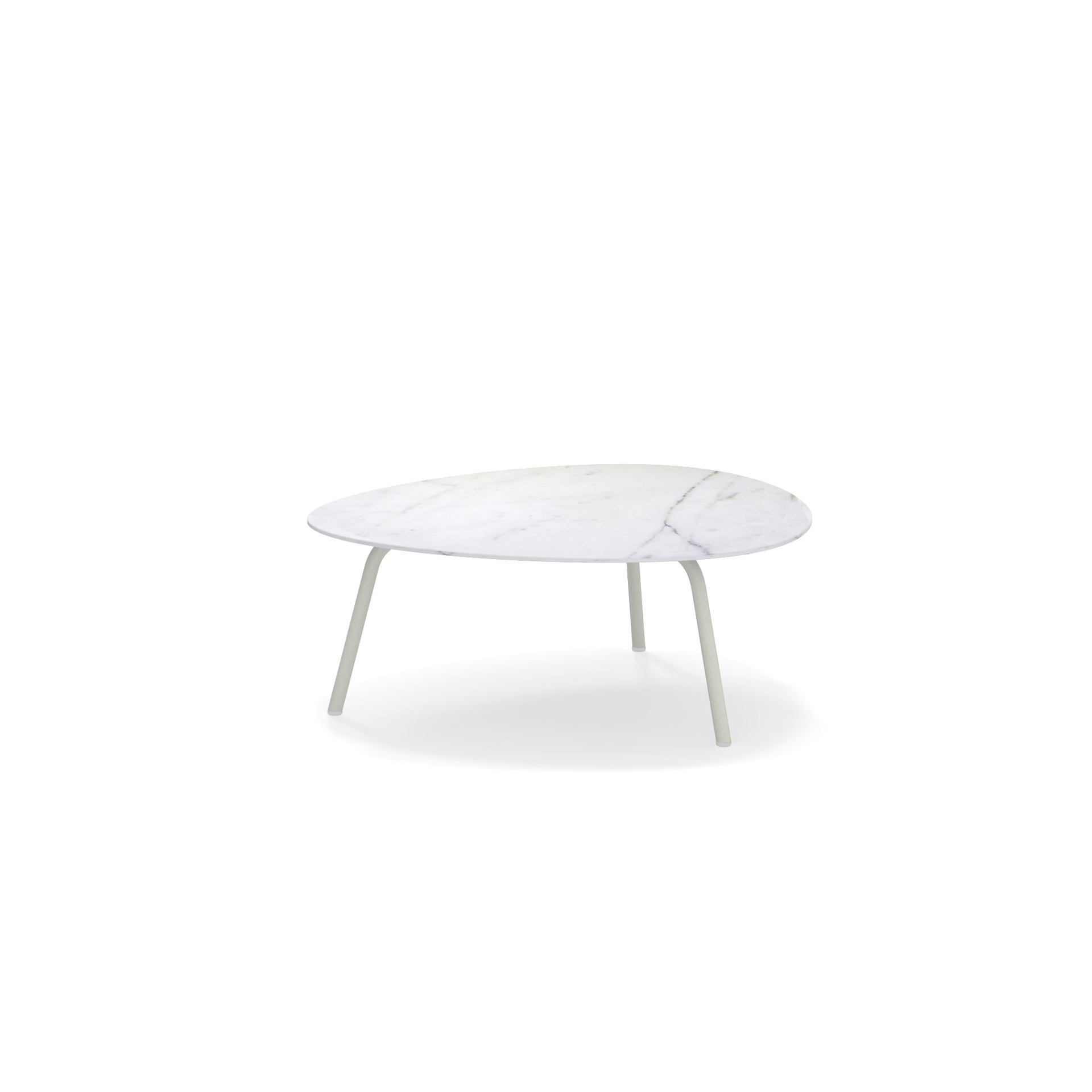 Terramare Tisch niedrig Tischplatte Feinsteinzeug 75x70