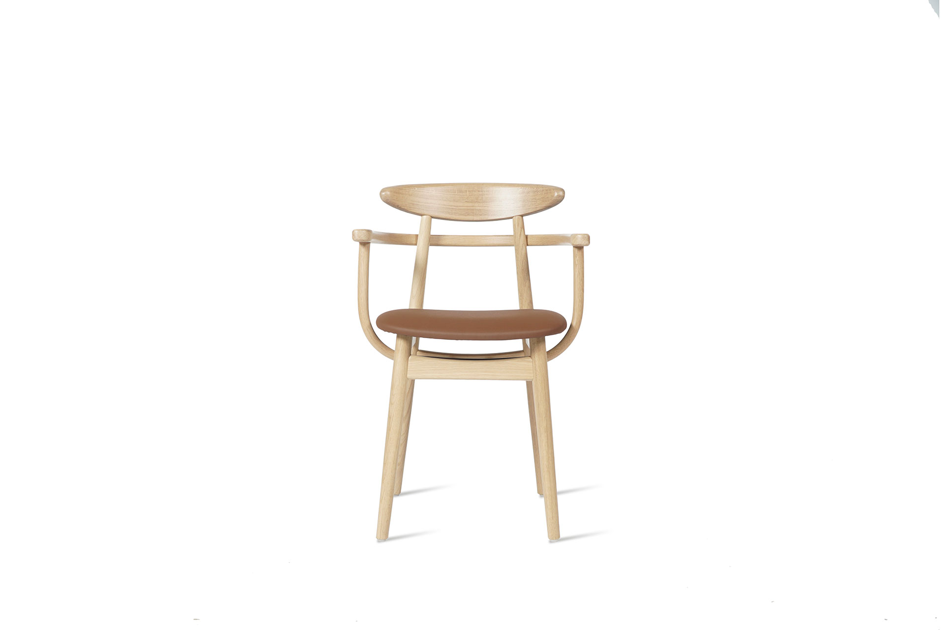 TEO Oak Dining Armchair Upholstered