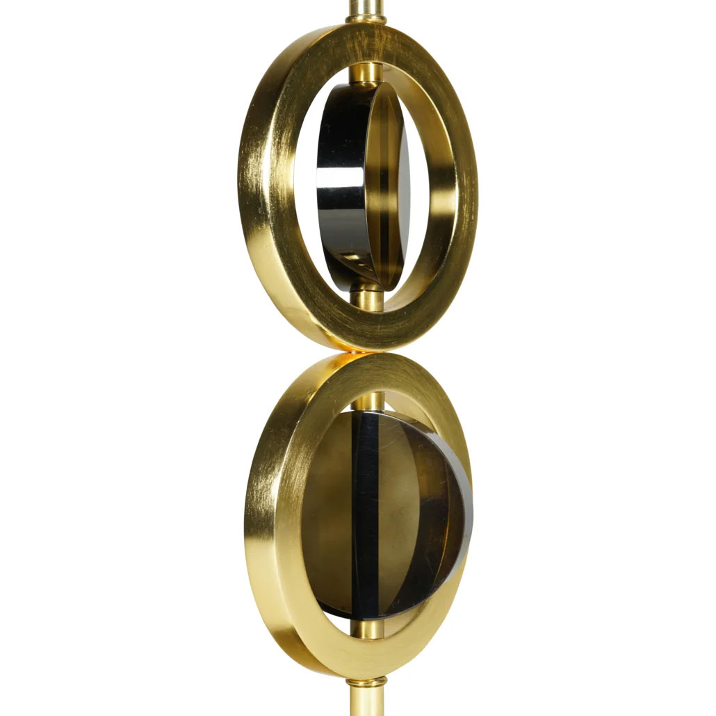 Art Deco Circle Lamp Double, Gold